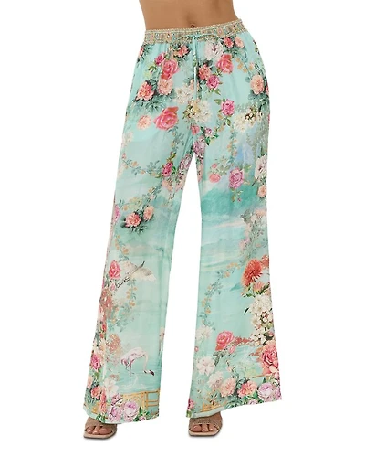 Silk Floral Print Pants The Jewellery Museum
