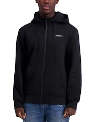 Slim Fit Quilted Zip Hoodie