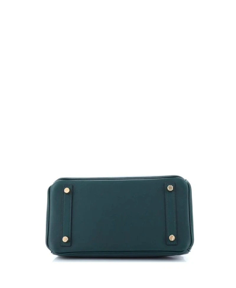 Birkin 25 Handbag Green Swift with Gold Hardware