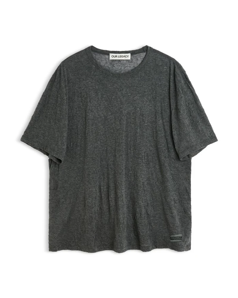 New Box Anthracite Crinkle Tee