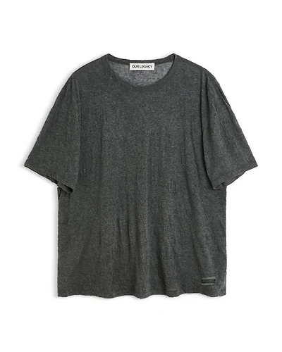 New Box Anthracite Crinkle Tee