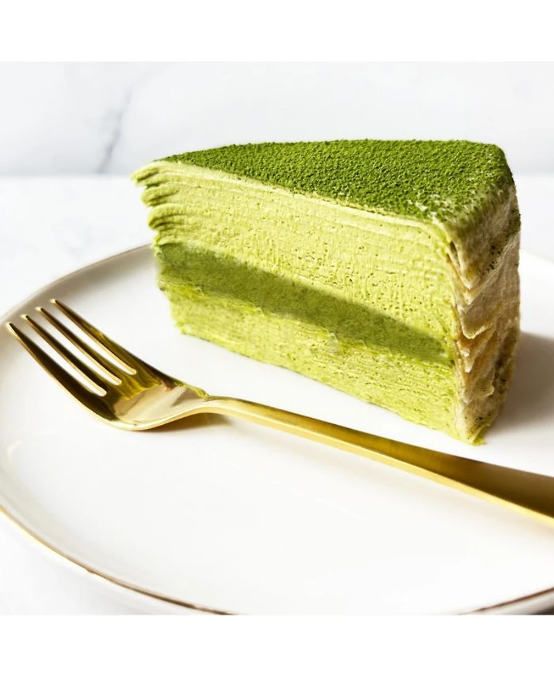 Pandan Matcha Mille Crepe Cake