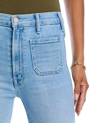 Hustler Patch Pocket High Rise Ankle Jeans Tune Out