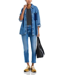 The Dazzler High Rise Cropped Straight Jeans Ready Set
