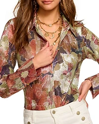 Nicole Metallic Printed Shirt