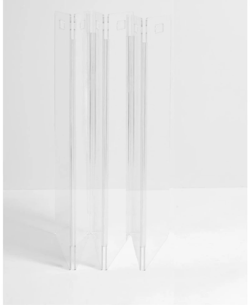 Clear Freestanding Pet Gate Zig Zag