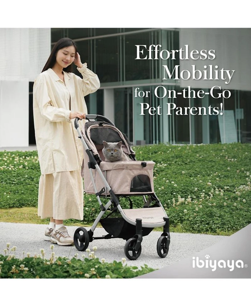 Evolution Speedy Fold Pet Buggy, Best Foldable Dog-Cat Pet Stroller, 4-Wheel Medium Dog Buggy