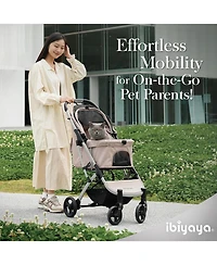 Evolution Speedy Fold Pet Buggy, Best Foldable Dog-Cat Pet Stroller, 4-Wheel Medium Dog Buggy