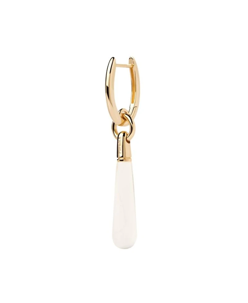 Women's Rock Crystal Large Jupiter Single Hoop