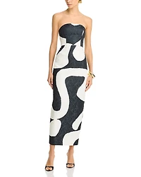 Milly Orion Ink Swirl Dress