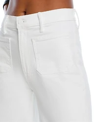 High Rise Patch Pocket Wide Leg Jeans Fairest of Them All