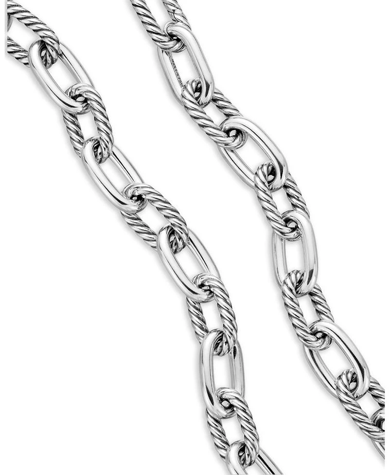 DY Madison® Chain Necklace Sterling Silver with 18K Yellow Gold, 13.5mm