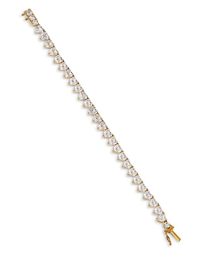 Real Love Heart Cubic Zirconia Flex Bracelet