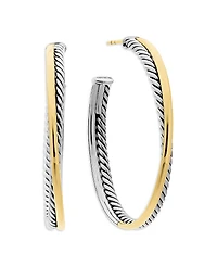 David Yurman Sterling Silver & 18K Yellow Gold Crossover 