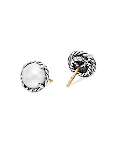 Châtelaine Earrings with Cultured Freshwater Pearls