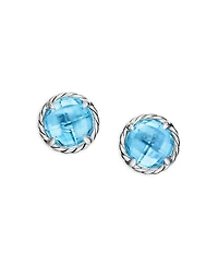 Châtelaine Earrings with Blue Topaz