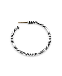 Cable Hoop Earrings