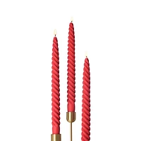 Molua Tapered Swirl Candles, Set of 3