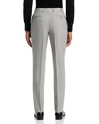 Capri Mélange Solid Slim Fit Dress Pants