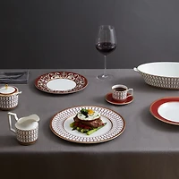 Renaissance Red Sugar and Creamer Set
