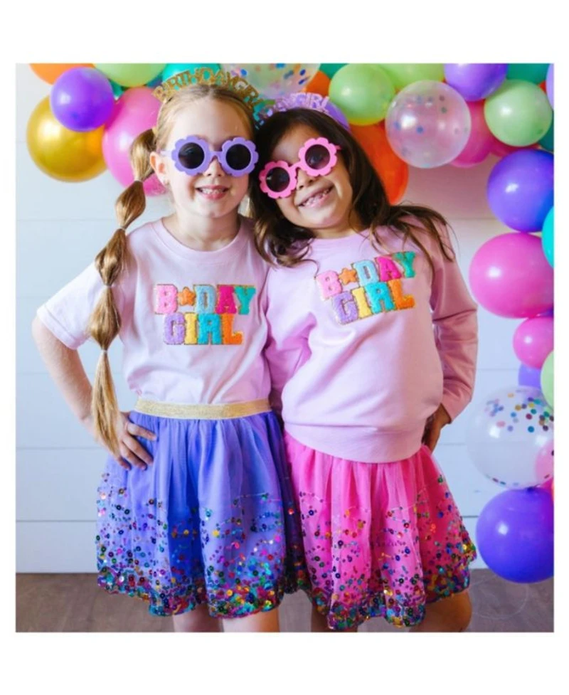Girl Pastel Rainbow Birthday Headband - Little Kid, Big Kid
