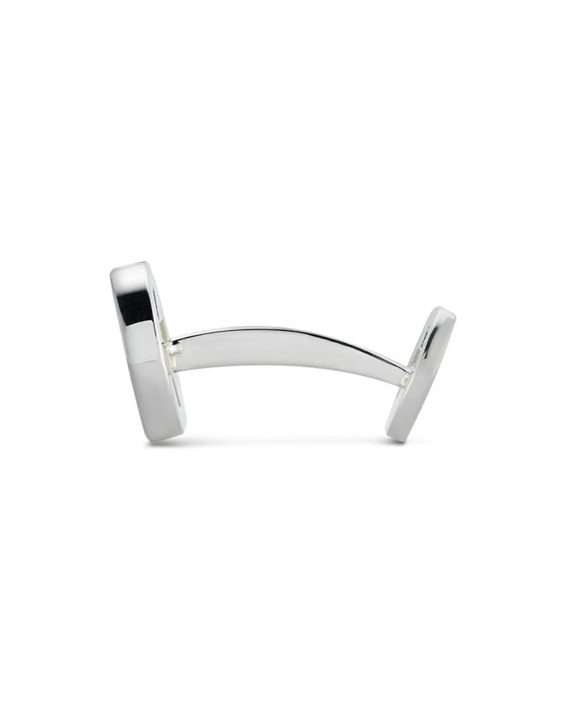 Men's Sterling Silver Interlocking G Polished Cufflinks