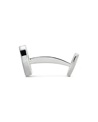 Men's Sterling Silver Interlocking G Polished Cufflinks