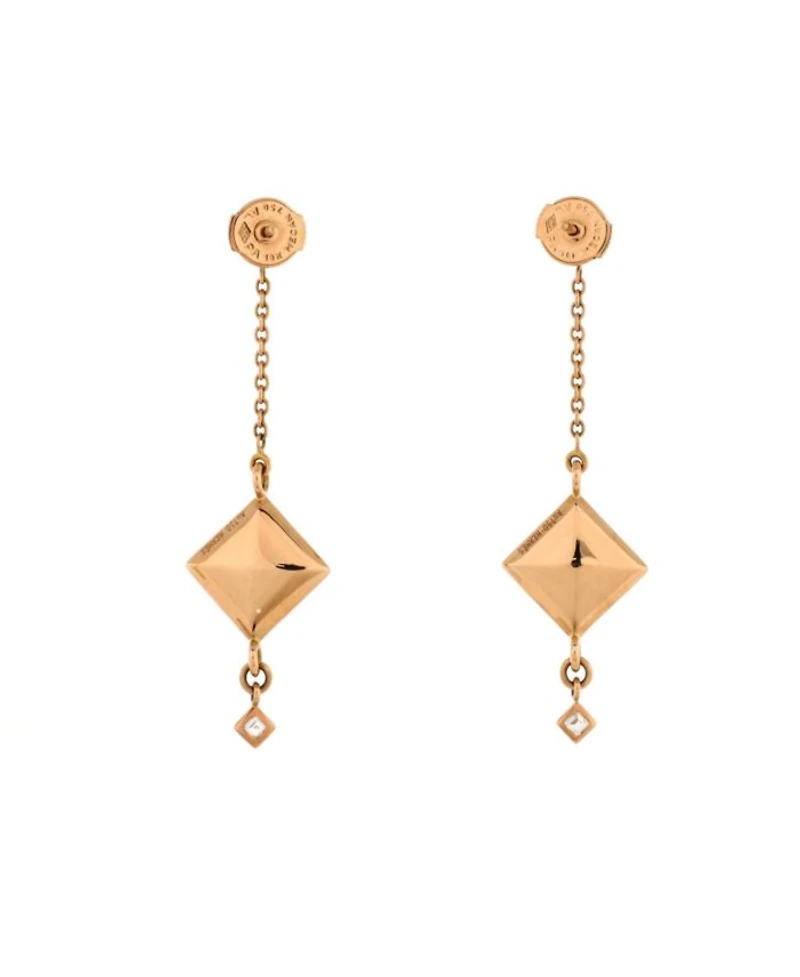 Collier de Chien Rock Drop Earrings 18K Rose Gold