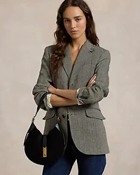 Polo ID Suede and Leather Small Shoulder Bag