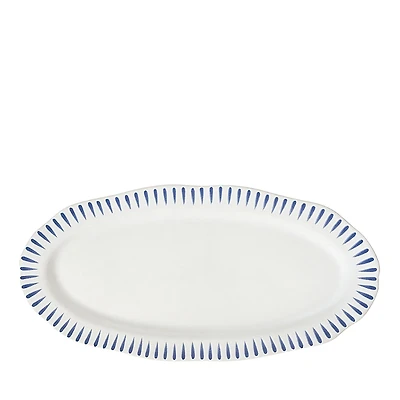 Juliska Sitio Stripe 15 Hostess Tray, Delft Blue
