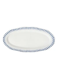Juliska Sitio Stripe 15 Hostess Tray, Delft Blue