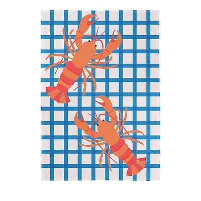 Kaf Home Lobster Gingham Kitchen Towel