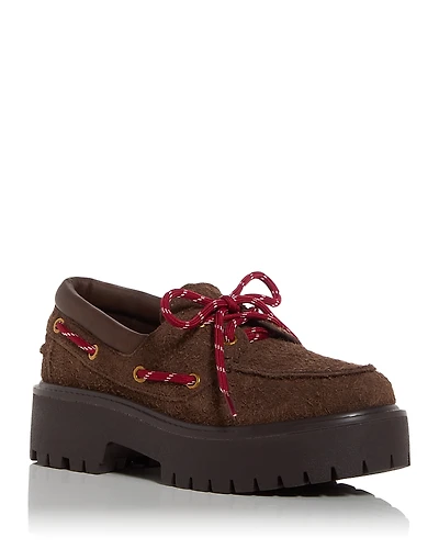 Jeffrey Campbell Women's Crushed Lug Platform Boat Loafers