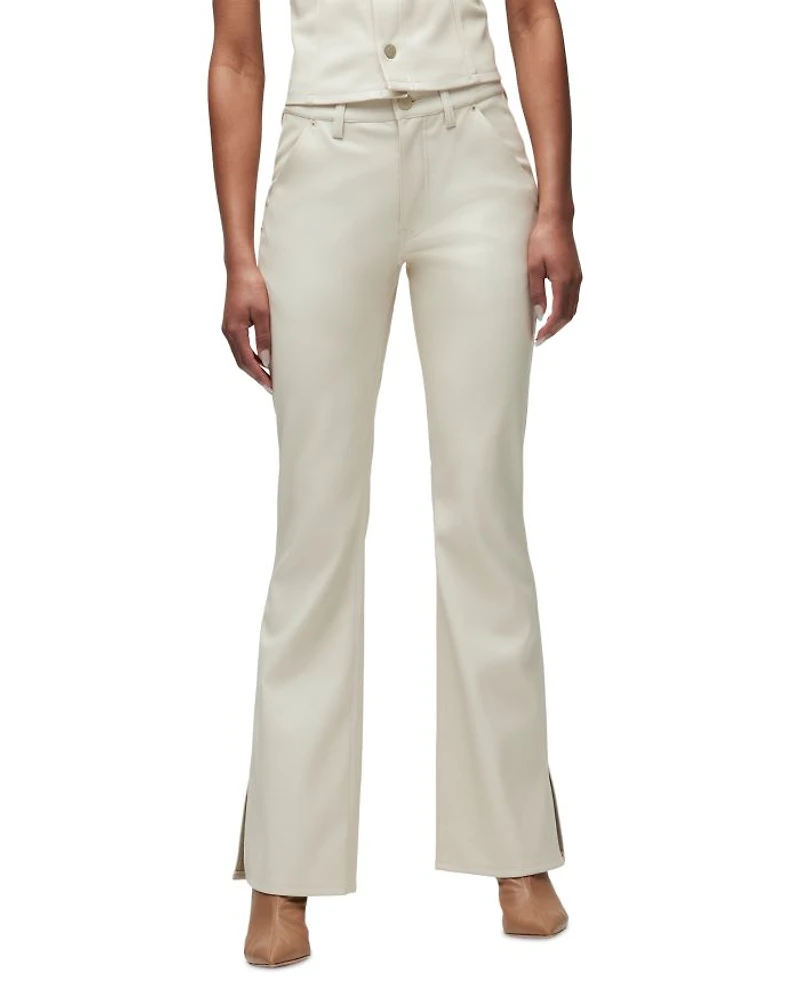 Barbara High Rise Bootcut Jeans Creme