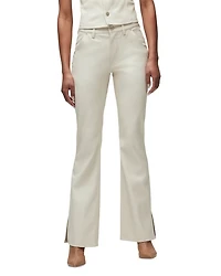 Barbara High Rise Bootcut Jeans Creme