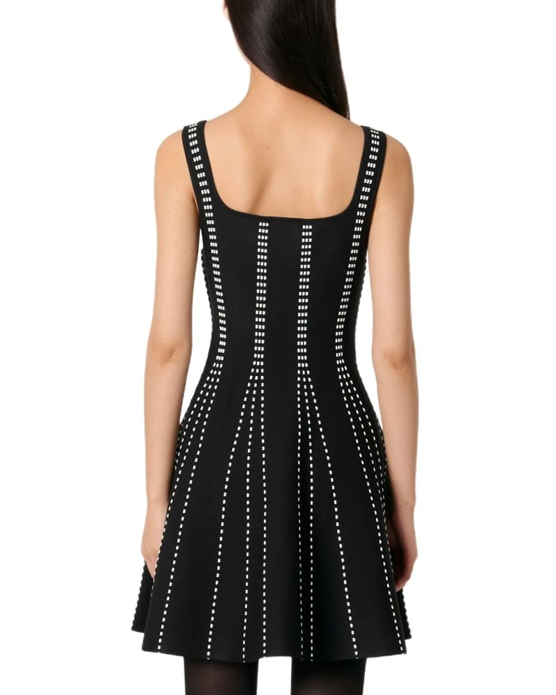 Short Jacquard Knit Dress