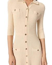 Sequin Embellished Knit Midi Dress