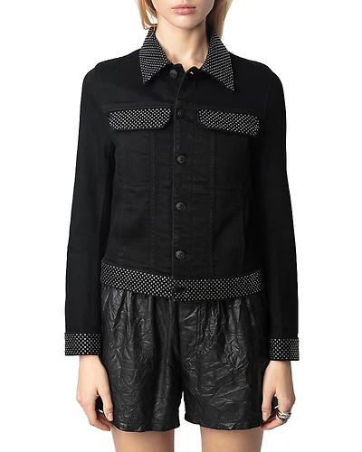 Zadig & Voltaire Kioky Studded Denim Shirt