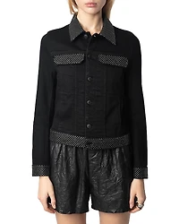 Zadig & Voltaire Kioky Studded Denim Shirt