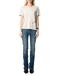 Marta Pcl Embellished Heart Tee