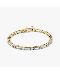 Mixed Shape Bracelet, Baguette & Brilliant Round Lab Grown Diamonds