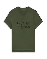 Monasti Cotton Rock 'N' Roll Graphic Henley