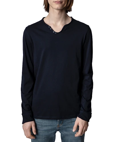 Zadig & Voltaire Monastir Cotton Long Sleeve Henley