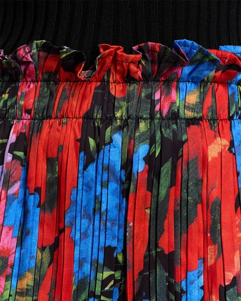 Printed Crinkled Pants