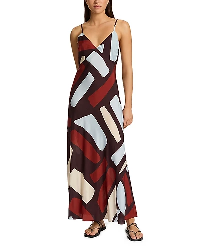 Jets Slip Maxi Cover-Up Dress