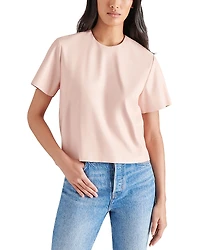 Steve Madden Ezra Faux Leather Top