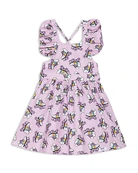 Worthy Threads Girls' Ruffle Sleeve Dress