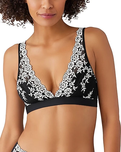 Wacoal Embrace Lace Convertible Plunge Soft Cup Wireless Bra