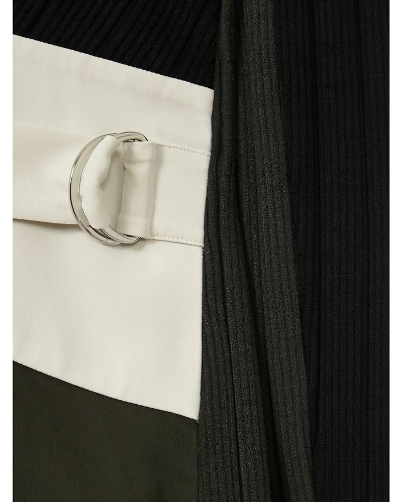 Emilina Knit Woven Midi Dress