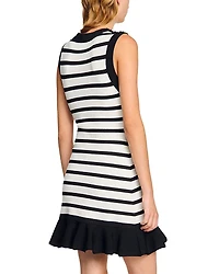 Striped Knit Short Dress